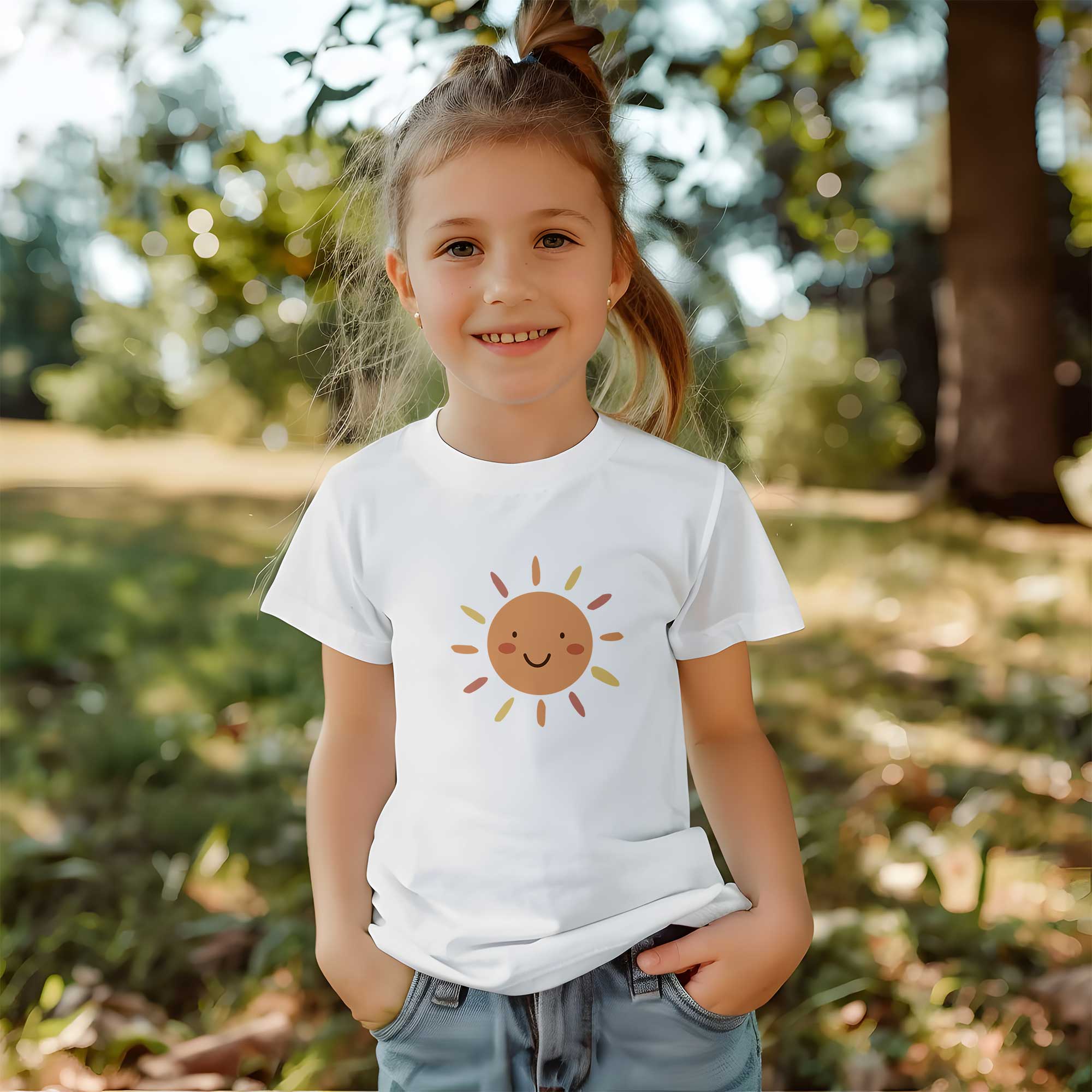 Happy Sun - Boho Rainbow - Kleding Transfer