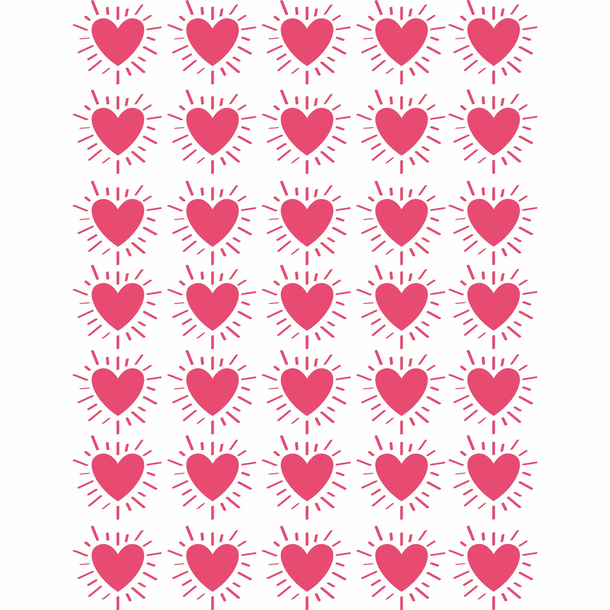 Glowing Hearts -  Fabric Frenzy