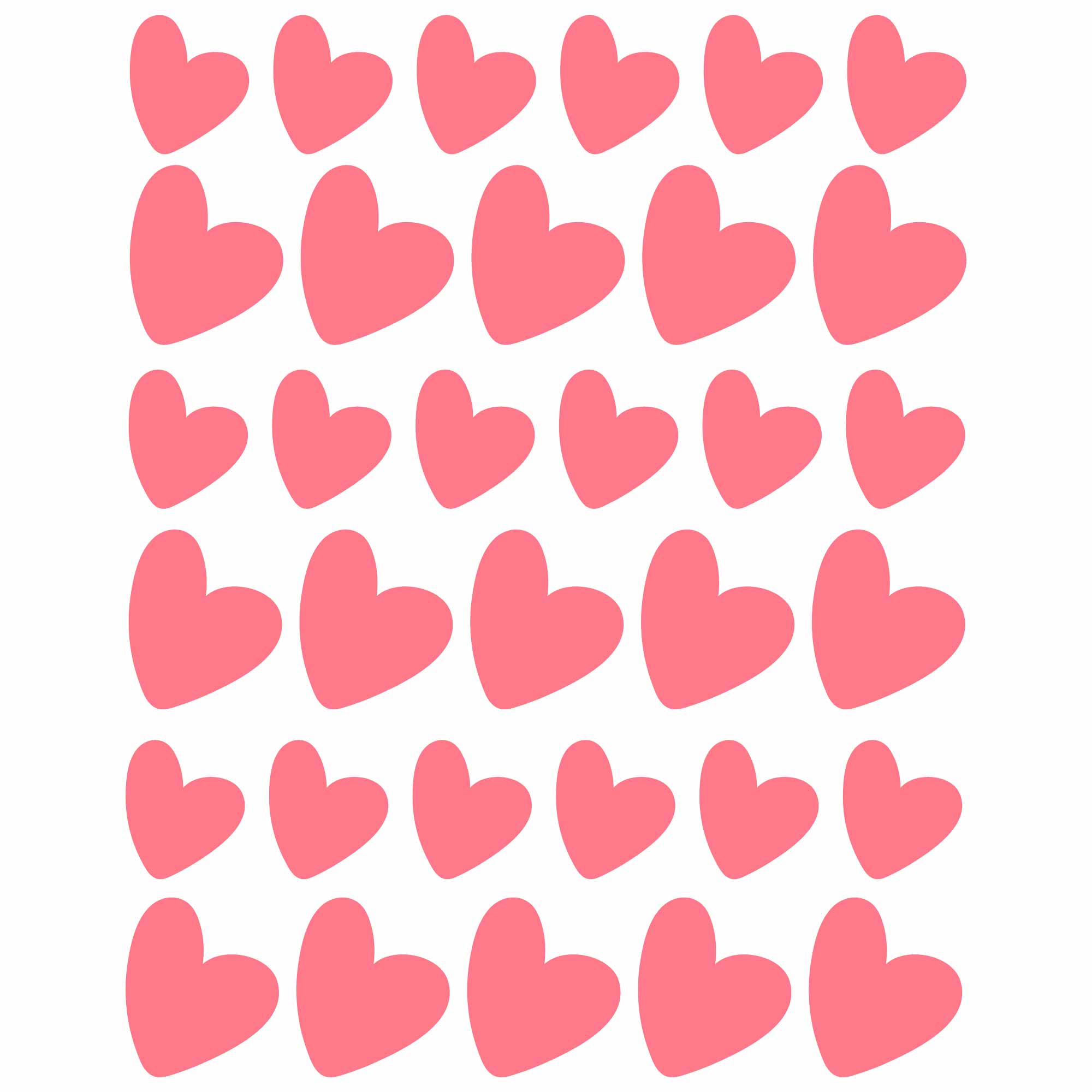 Peach Hearts -  Fabric Frenzy