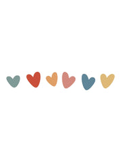 Hearts - Boho Rainbow - Kleding Transfer