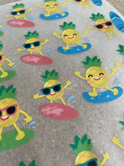 Surfing Pineapple -  Fabric Frenzy
