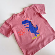 Hello Dude Blue Dino - Boys Kleding Transfers