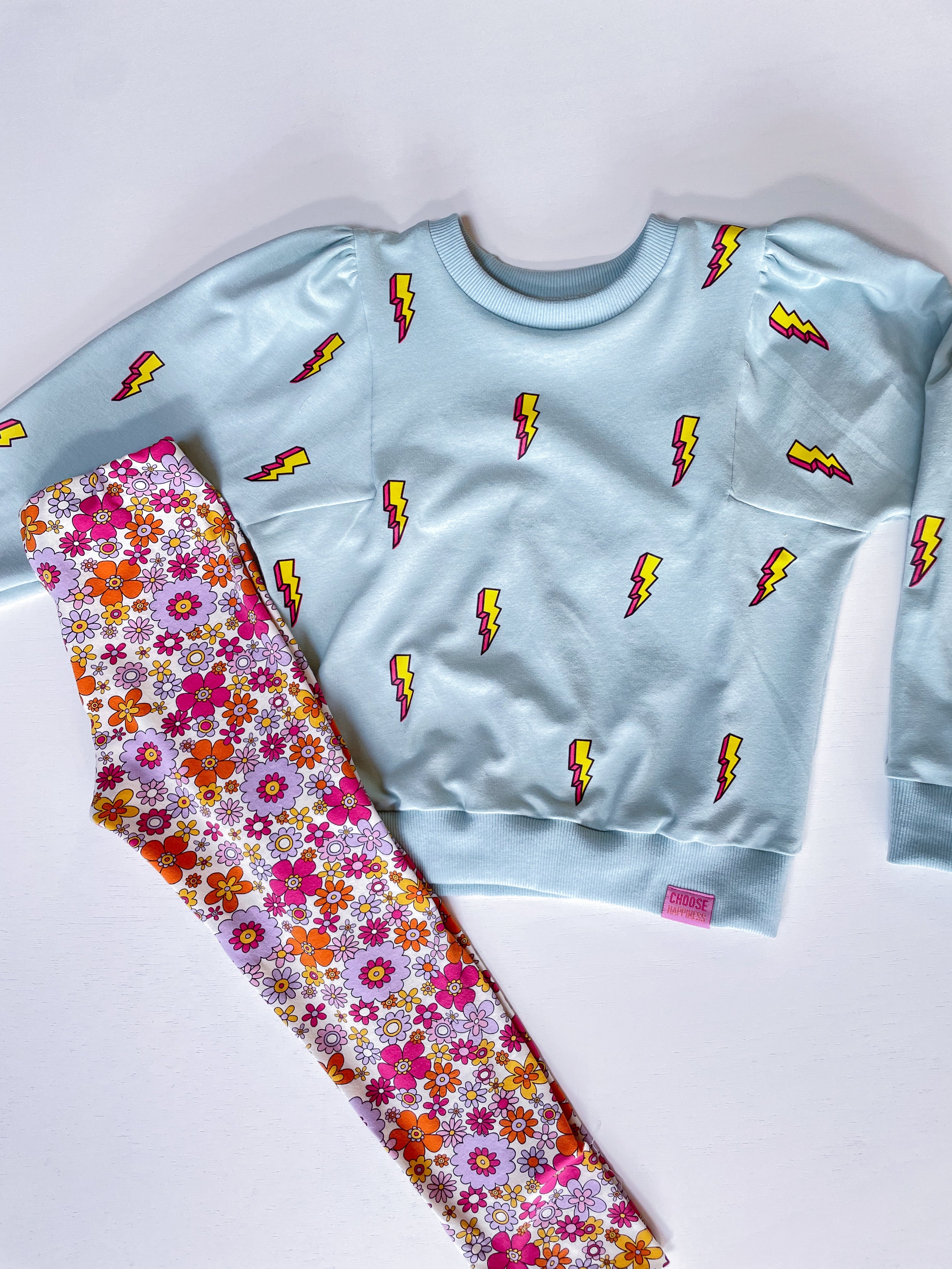 Lightning Bolt Geel -  Fabric Frenzy
