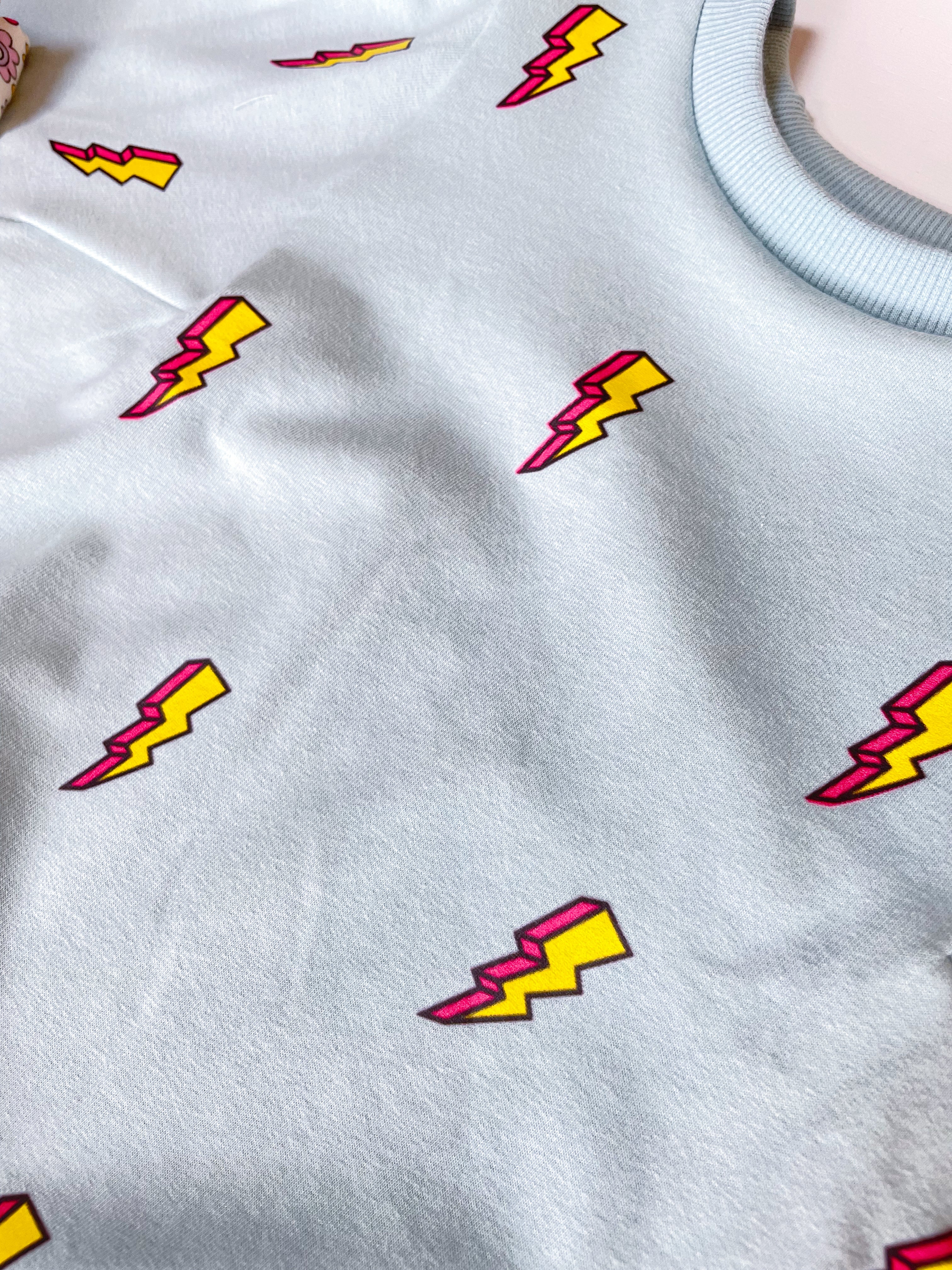 Lightning Bolt Geel -  Fabric Frenzy