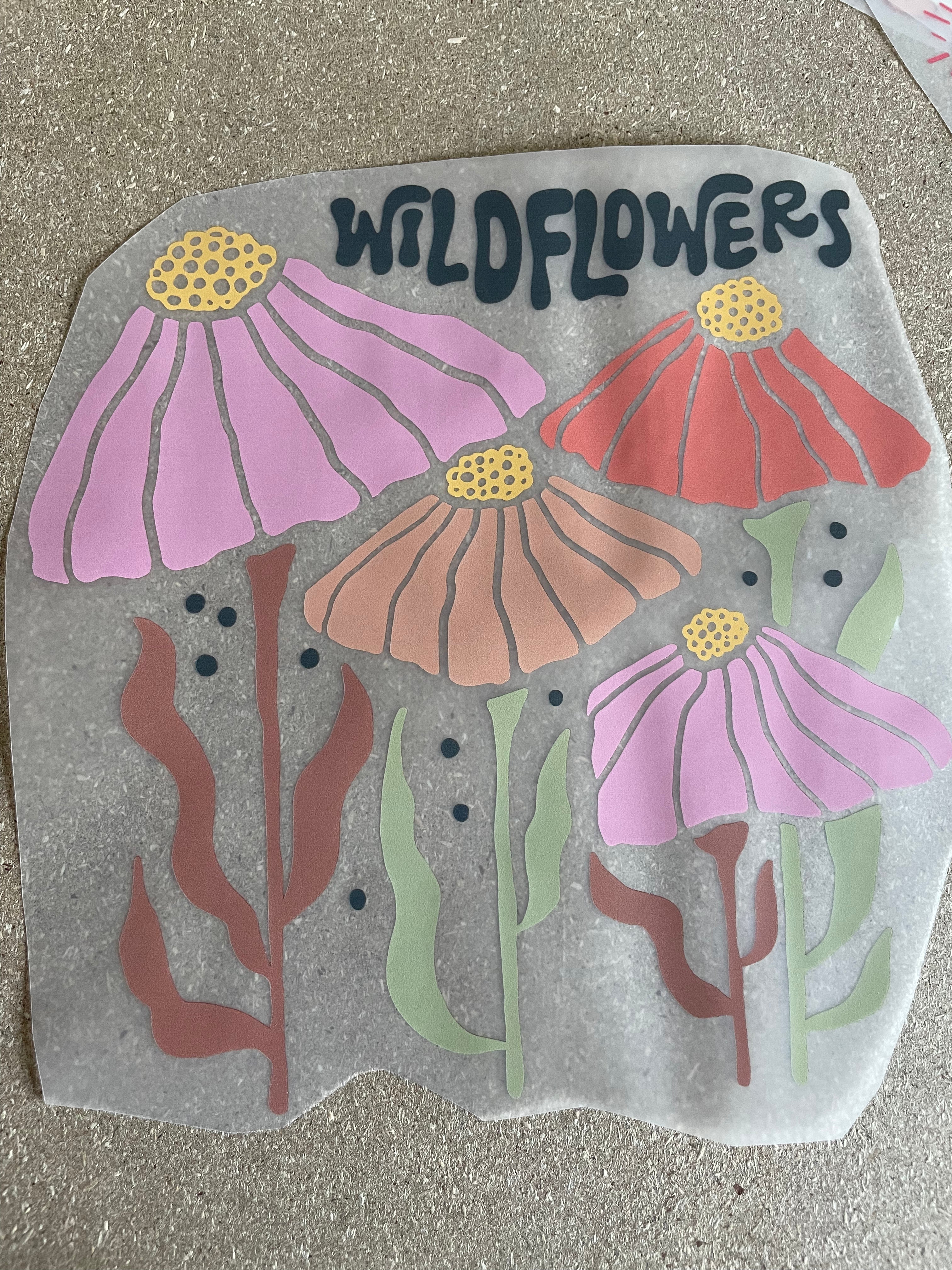 Wildflowers - Boho Fall Kleding Transfer