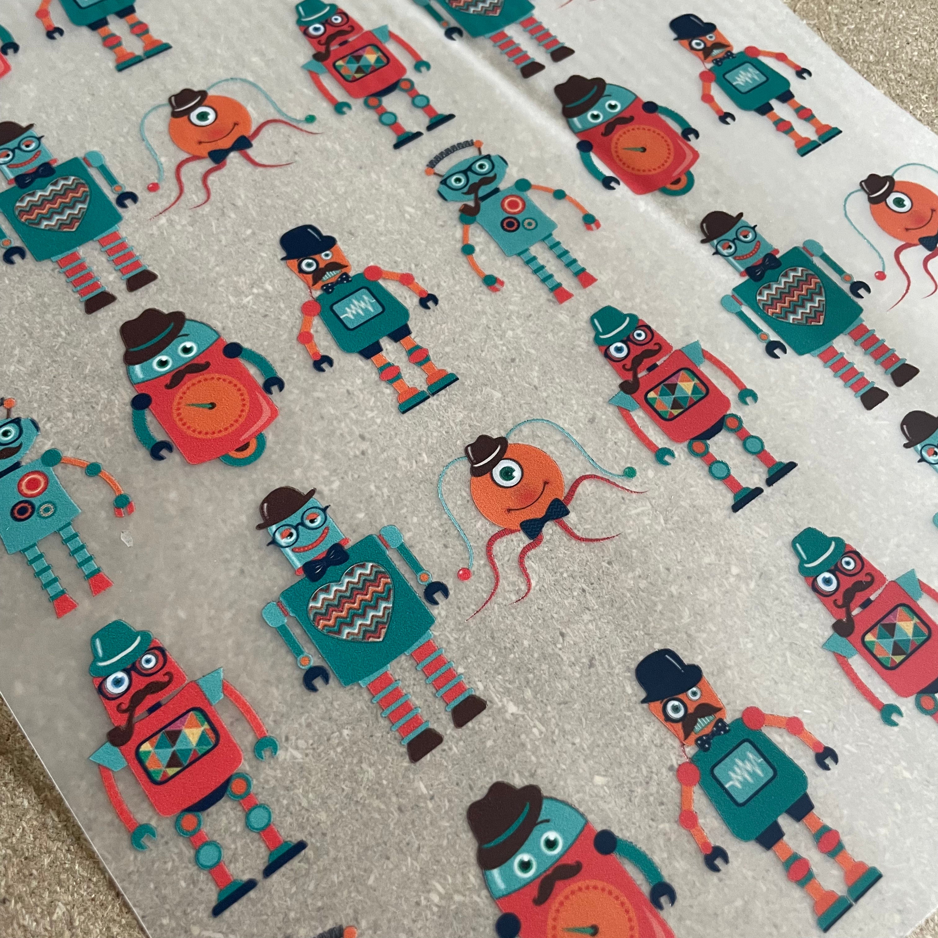 Retro Robots -  Fabric Frenzy
