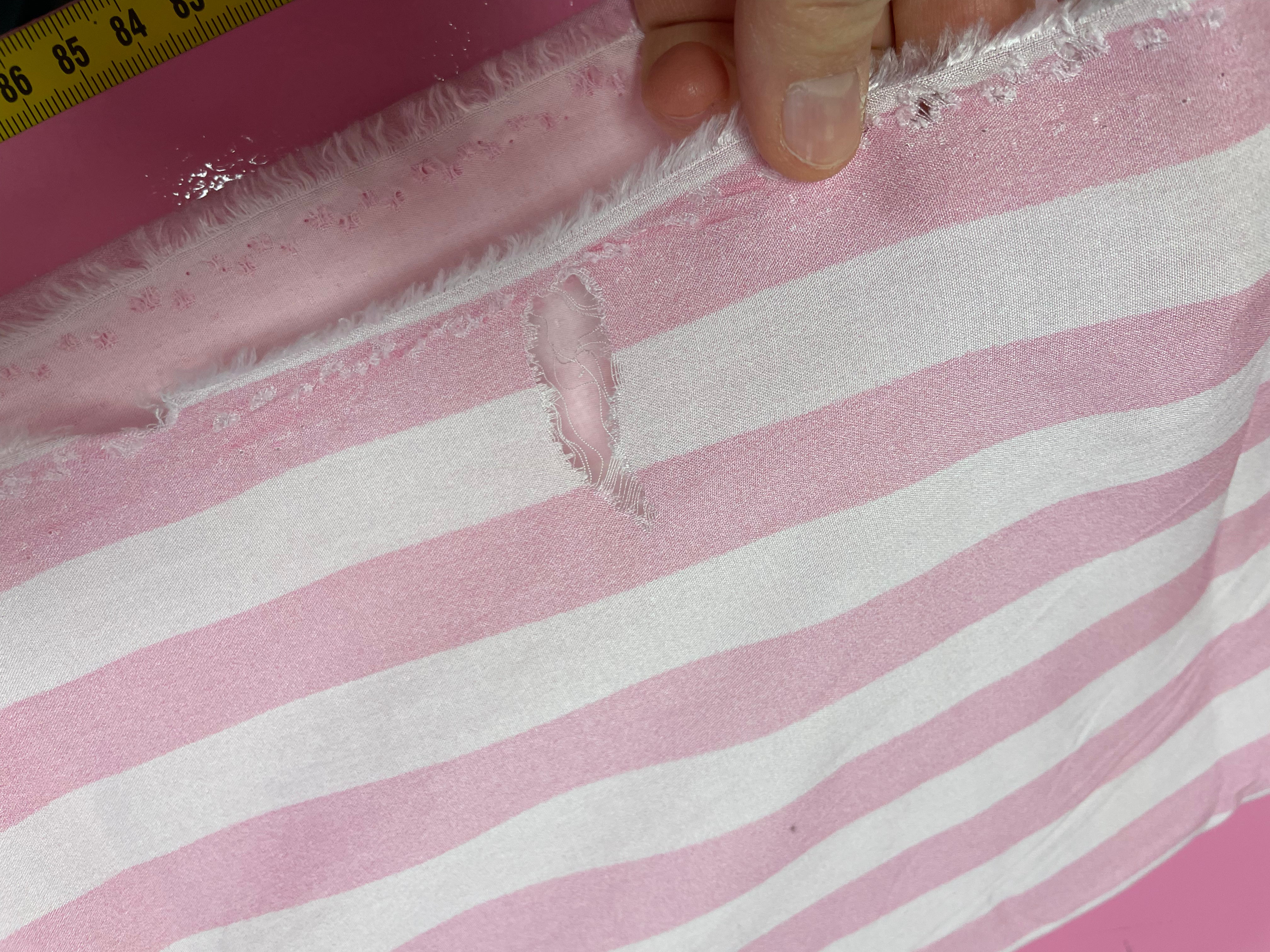 2,2m Coupon Cotton Candy Stripes Viscose | Rebel Rescue