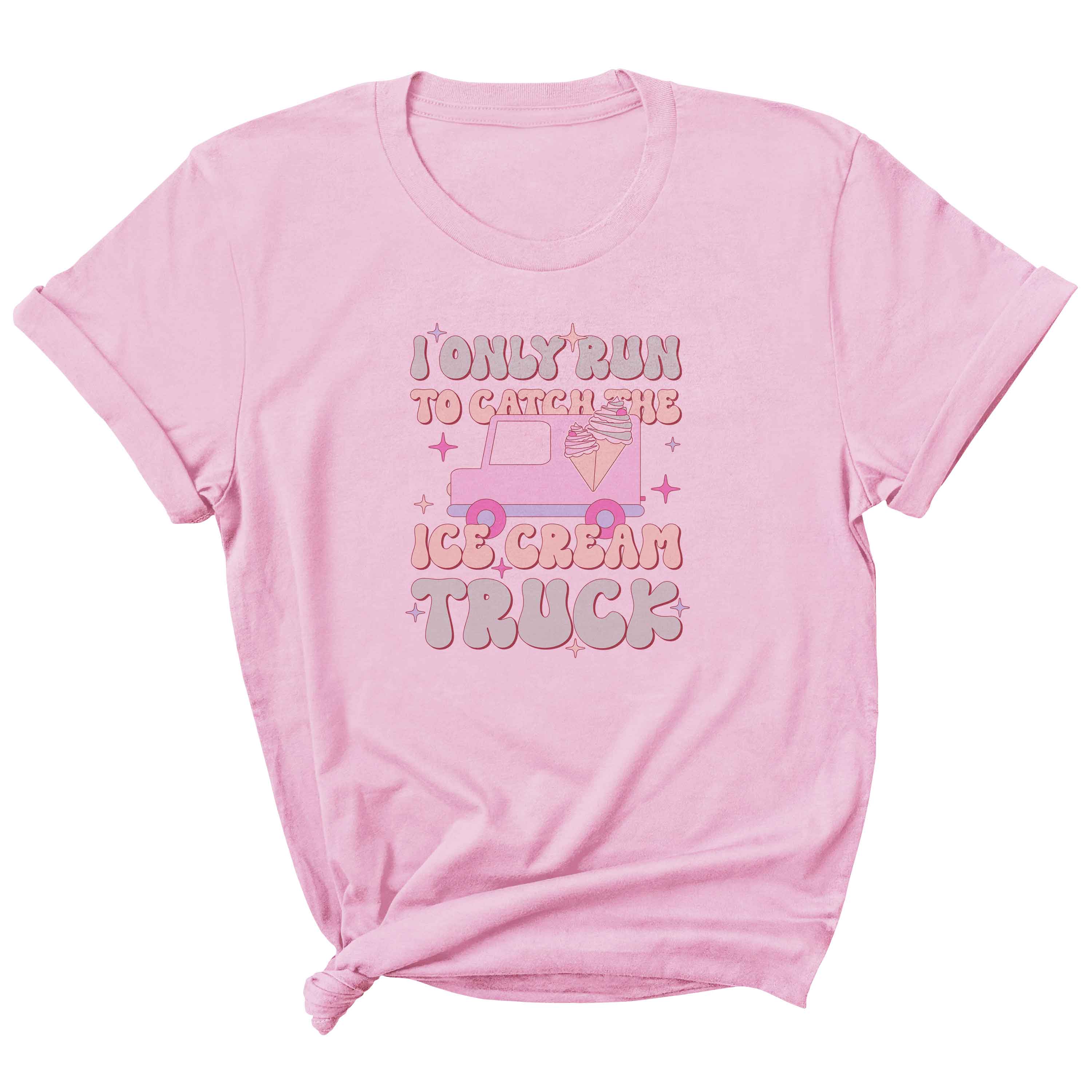 I Only Run To Catch The Ice Cream Truck - Pastel Ice Kleding Transfer