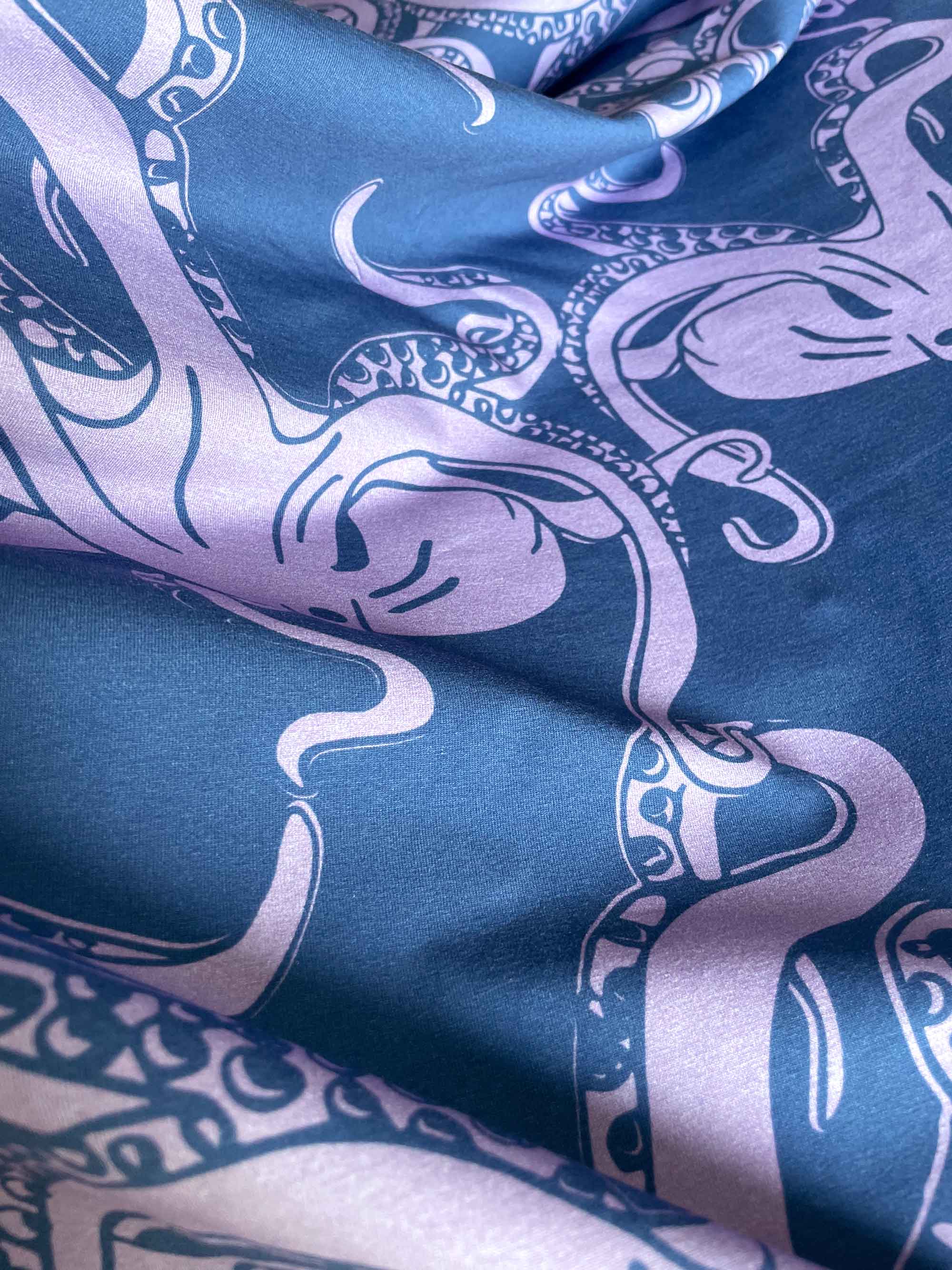 Inky Octopus - Spring Tides | 170cm breed | Tricot