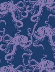 Inky Octopus - Spring Tides | 170cm breed | Tricot