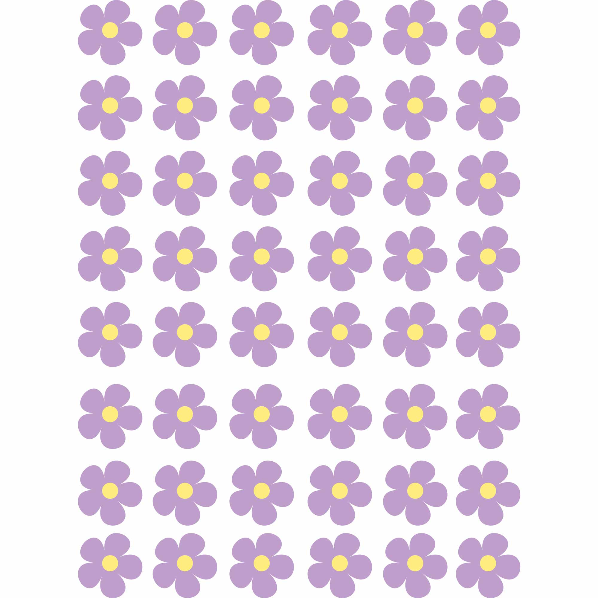Kleine bloemen Lila  -  Fabric Frenzy