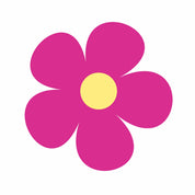 Kleine bloemen Hot Pink  -  Fabric Frenzy