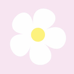 Kleine bloemen Wit – All-over transfervel