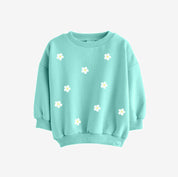 Kleine bloemen Wit  -  Fabric Frenzy
