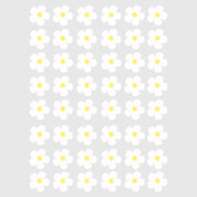 Kleine bloemen Wit  -  Fabric Frenzy