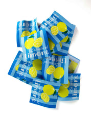 La Vita al Limone Geweven Label | Blauw Gestreept