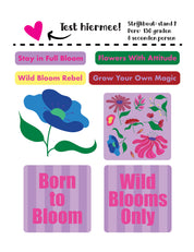 Bloom Boom Lilalicious | Strijklabels