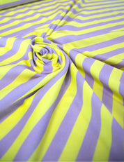 Lemon Stripe | 100% Katoen Jersey | 170 cm breed