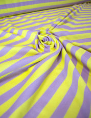 Lemon Stripe | 100% Katoen Jersey | 170 cm breed