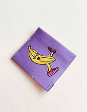 Let's Go Bananas | Geweven naailabel