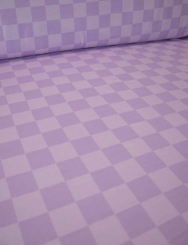 Lilalicious Check | French Terry | 170 cm breit
