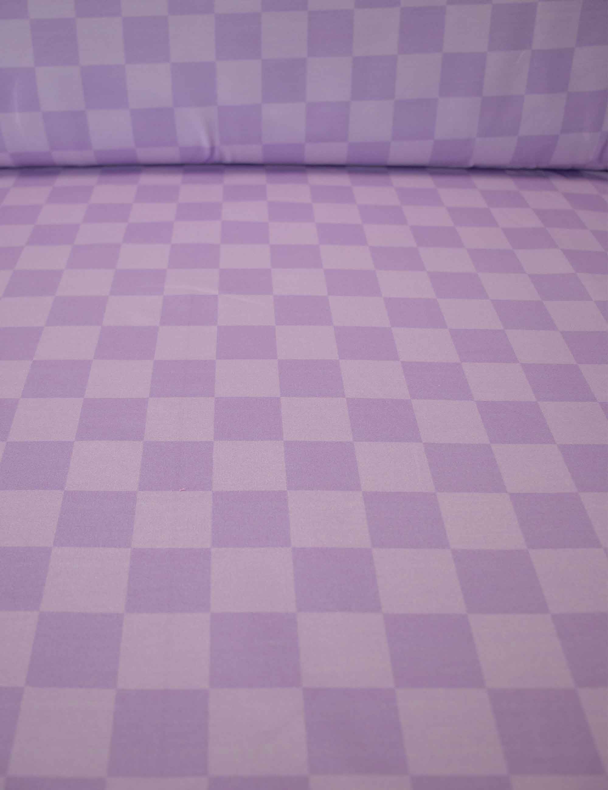 Lilalicious Check | French Terry | 170 cm breed