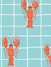 Lobster Lagoon - Spring Tides | 170cm breed | French Terry