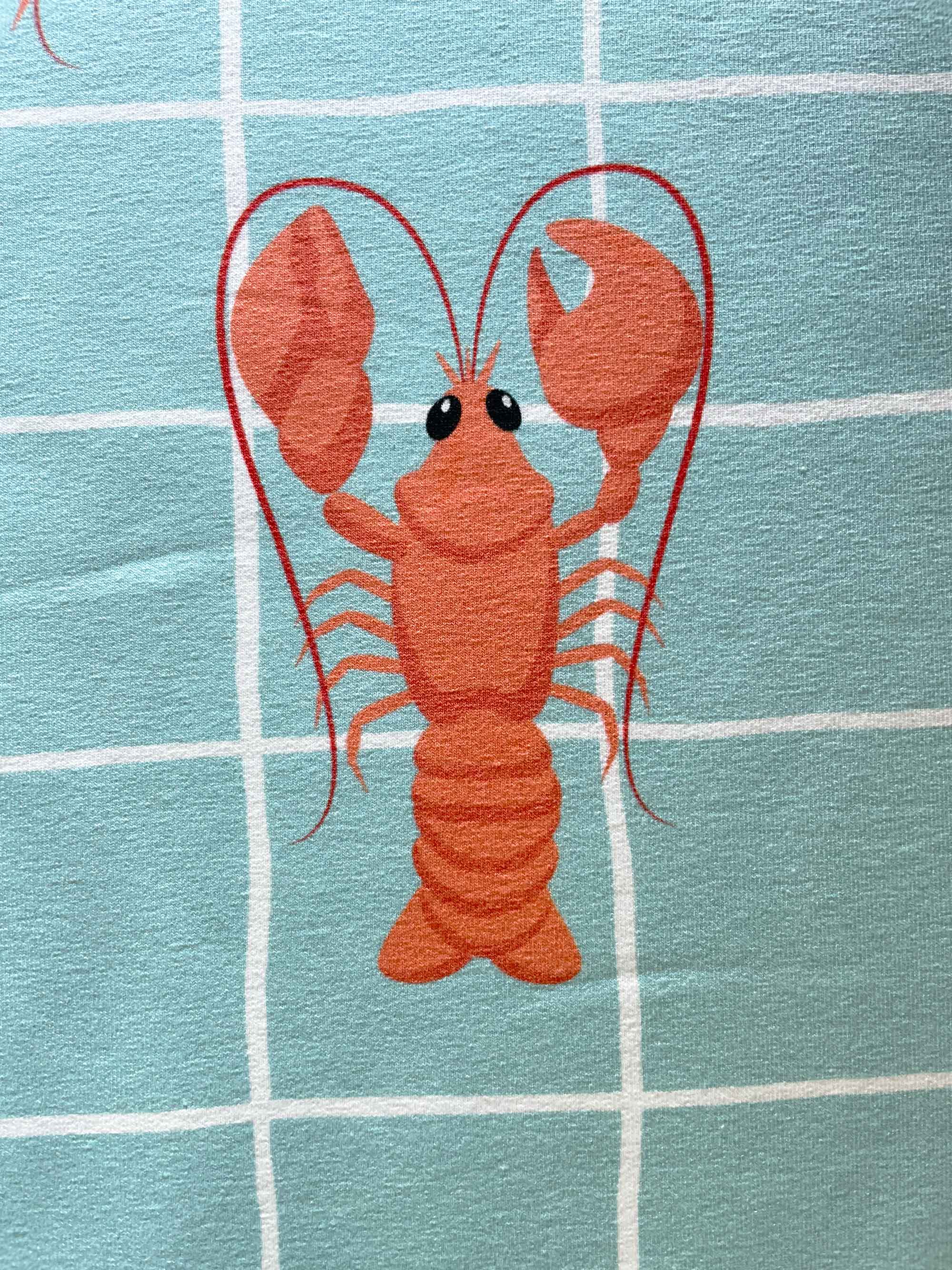 Lobster Lagoon - Spring Tides | 170cm breed | French Terry