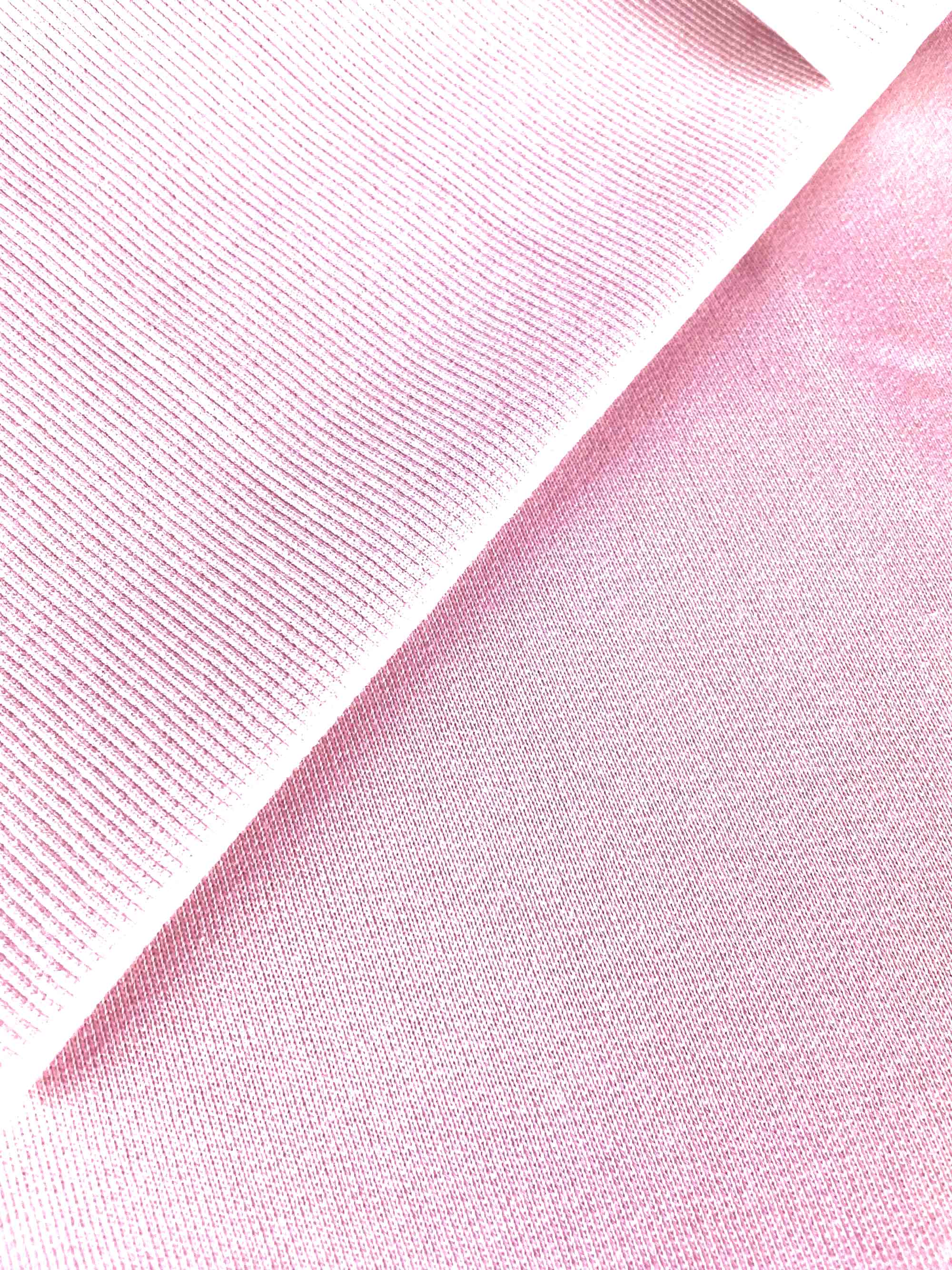 Marshmallow Pink | 2x1 Rib stof | 125cm breed