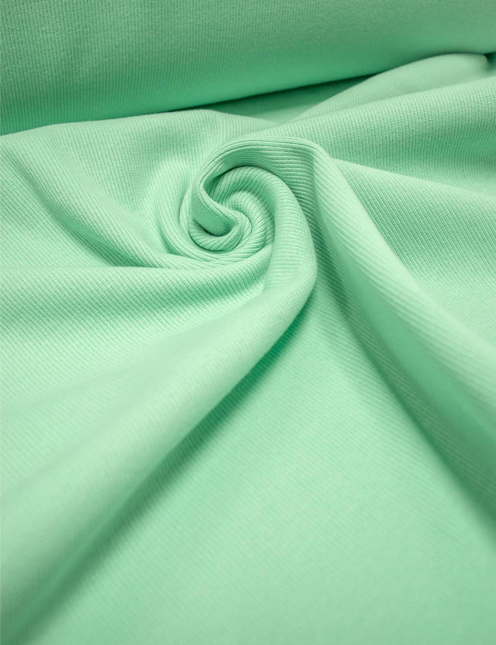 Mint Vibe | 2x1 Rib Boordstof | 125cm breed