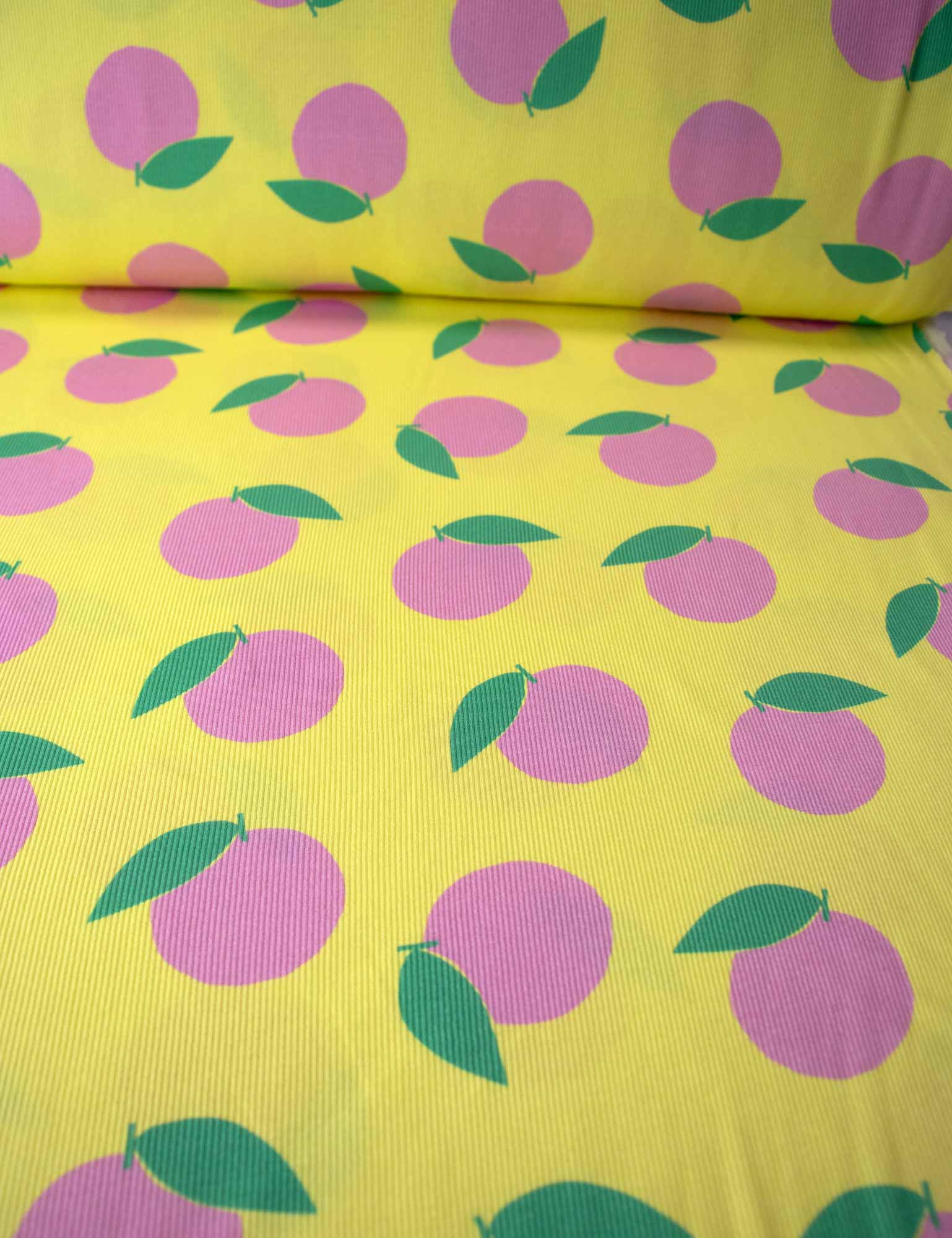 Pfirsichfarben, bitte | Rippstrick | 125 cm breit