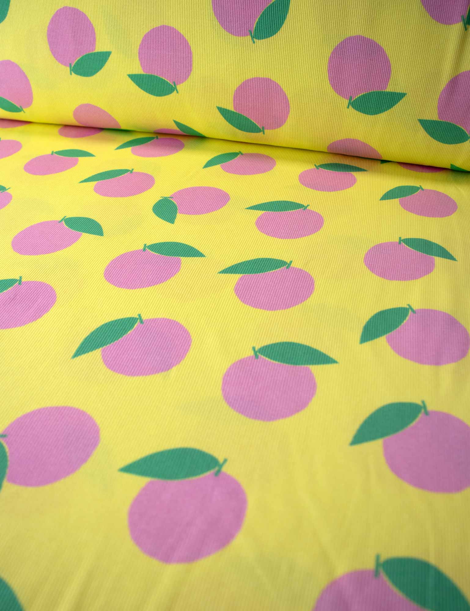 Pfirsichfarben, bitte | Rippstrick | 125 cm breit