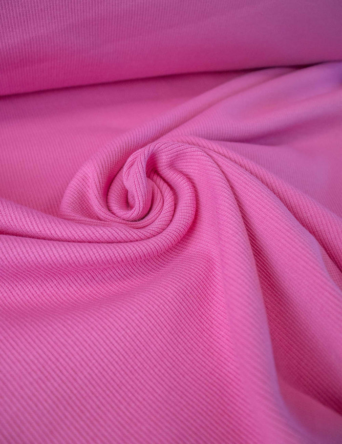 Pink Punch | 2x1 Rib Boordstof | 125cm breed