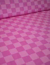 Pink Punch Check | French Terry | 170 cm breed