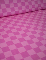Pink Punch Check | French Terry | 170 cm breit