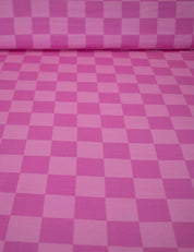 Pink Punch Check | French Terry | 170 cm breed