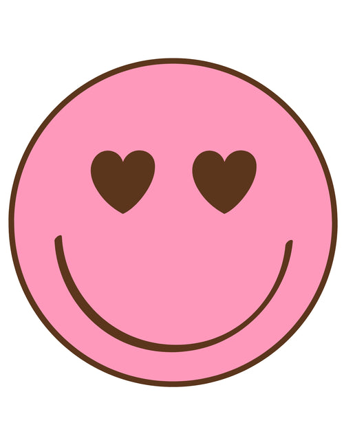 Smiley Pink | Strijktransfer