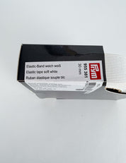 Prym zacht bandelastiek 30 mm · wit