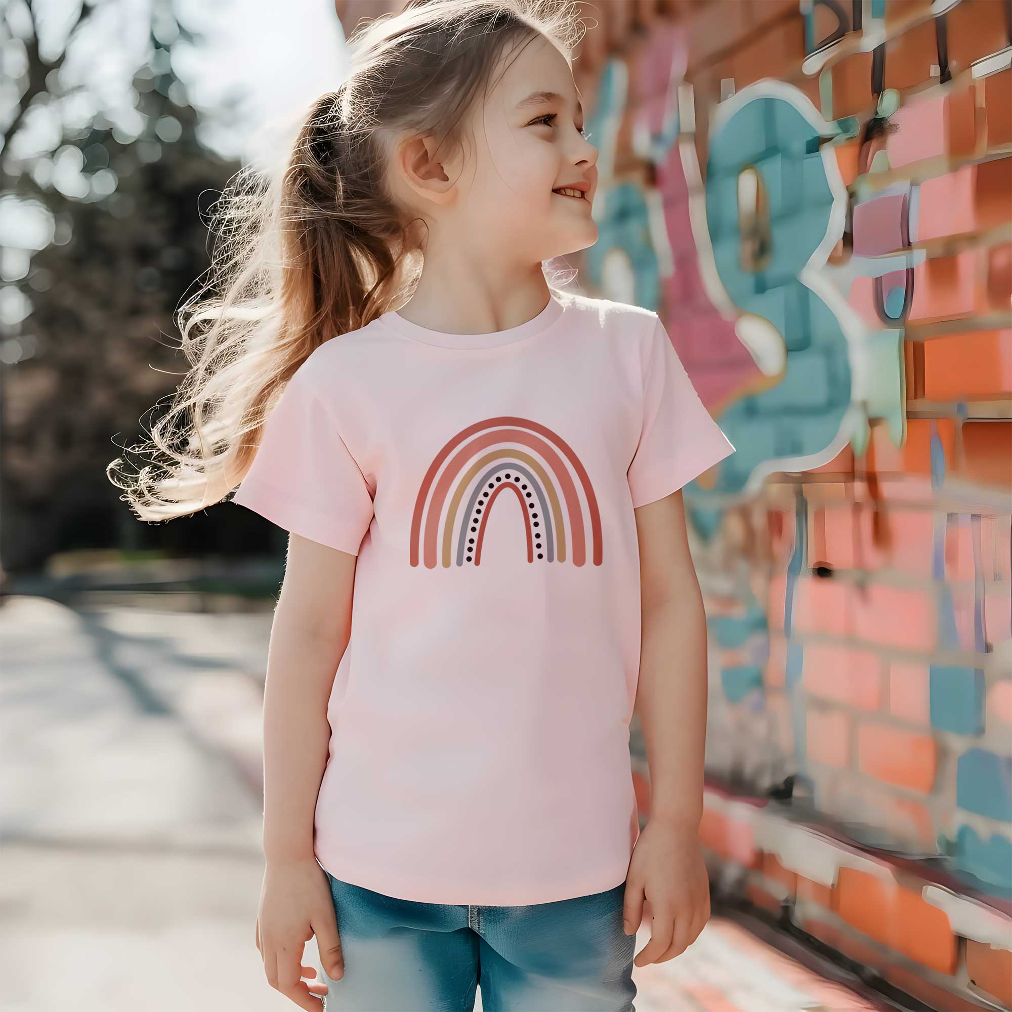 Rainbow 10 - Boho Rainbow - Kleding Transfer