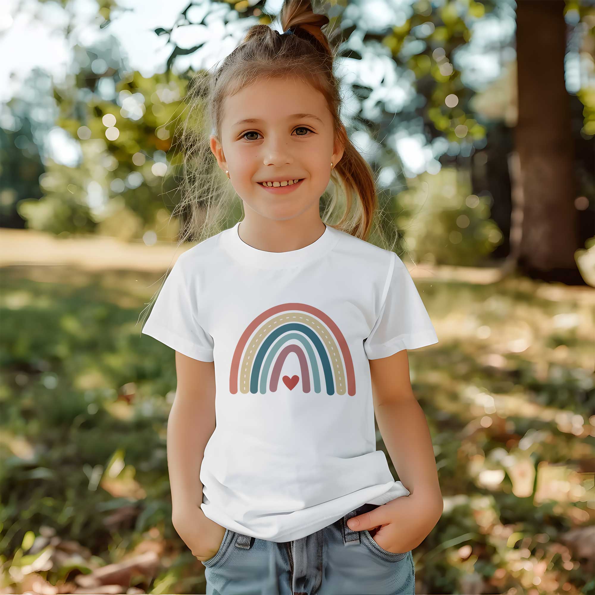 Rainbow 2 - Boho Rainbow - Kleding Transfer