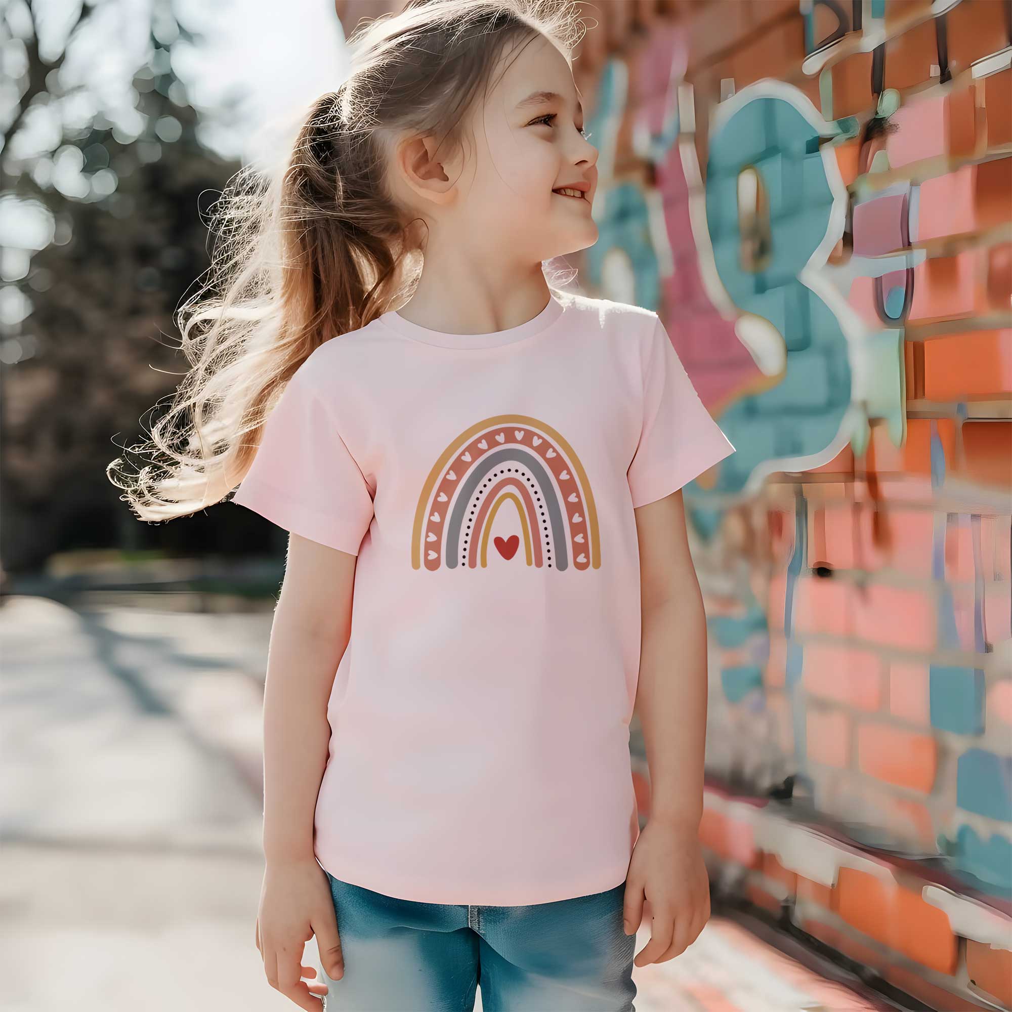 Rainbow 3 - Boho Rainbow - Kleding Transfer