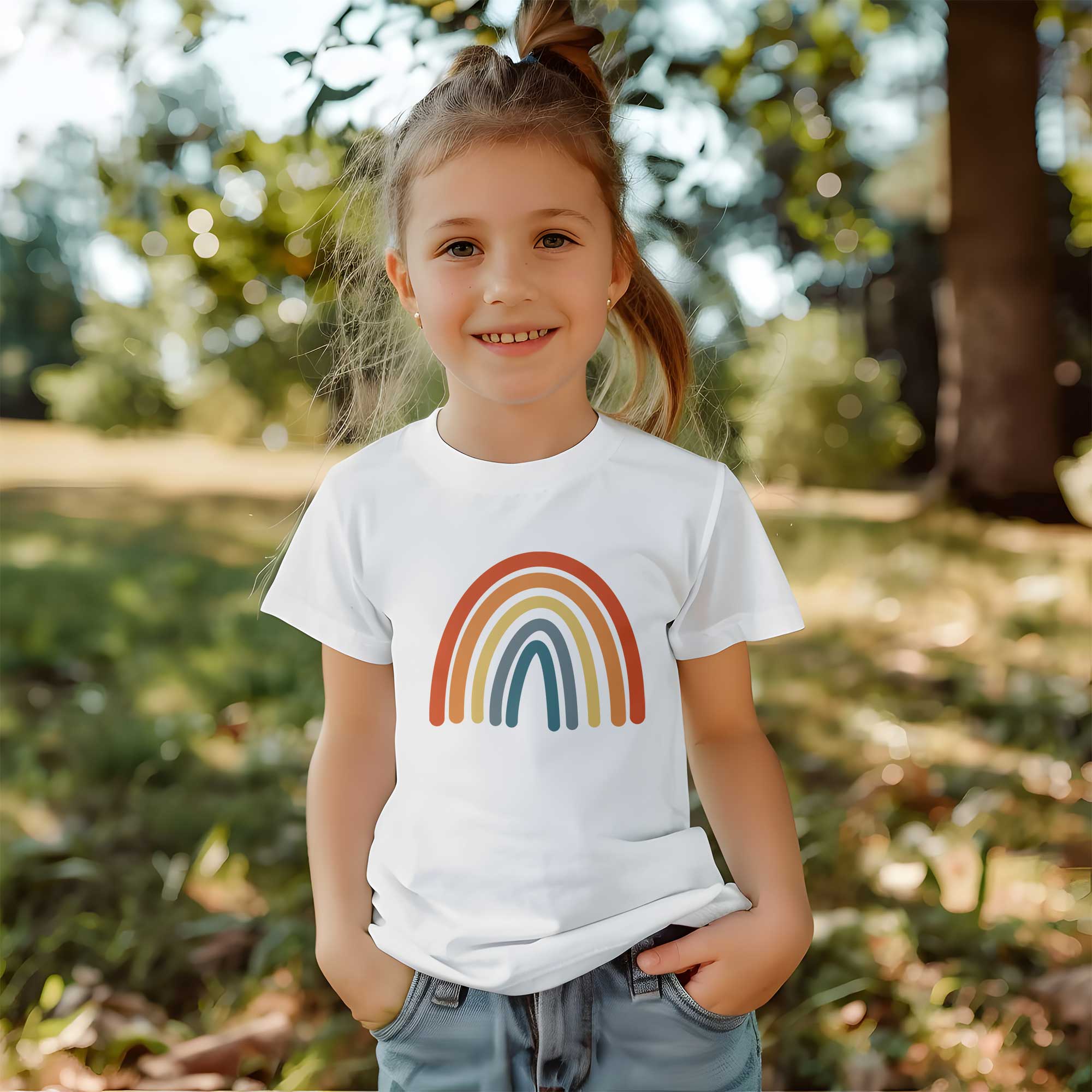 Rainbow 4 - Boho Rainbow - Kleding Transfer