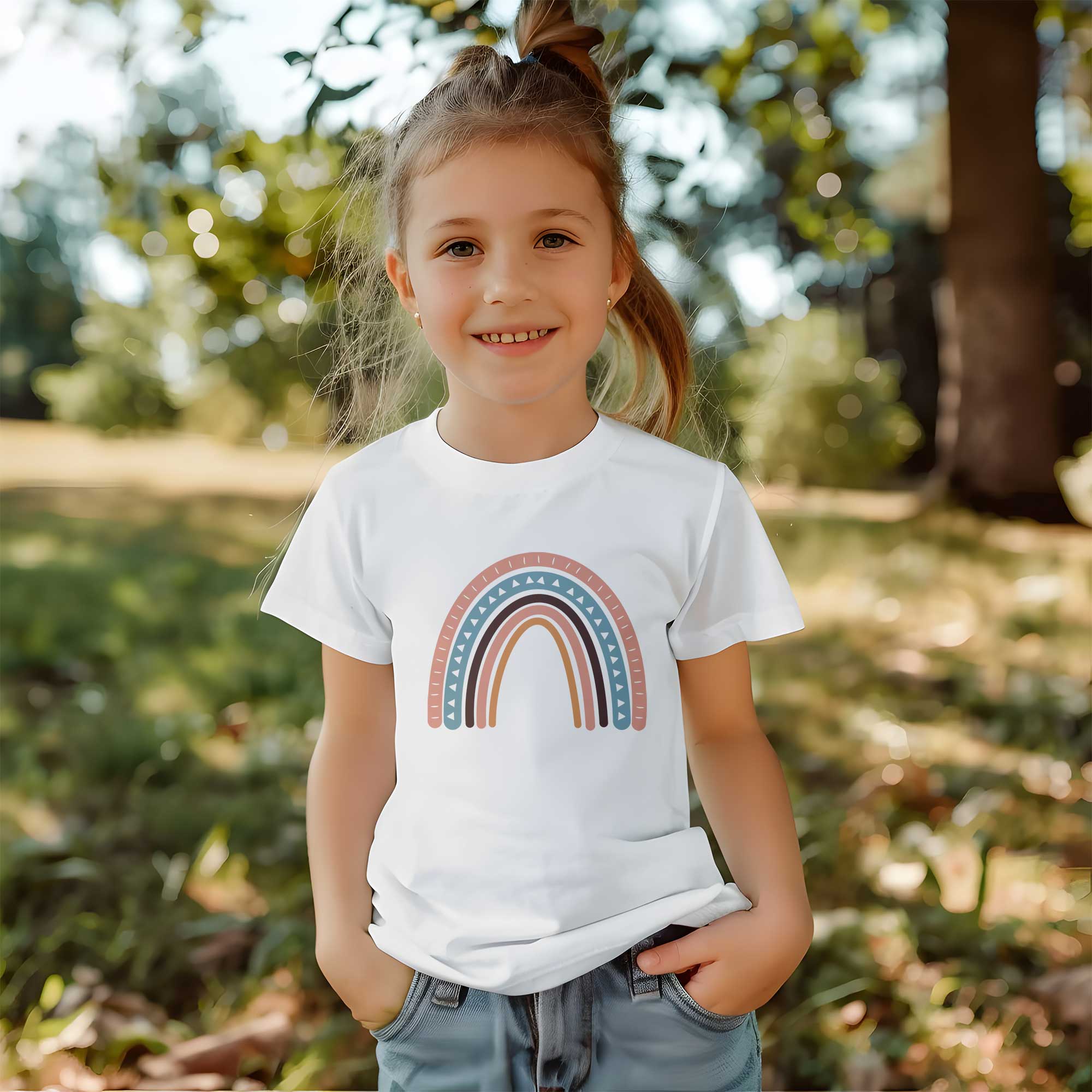 Rainbow 5 - Boho Rainbow - Kleding Transfer
