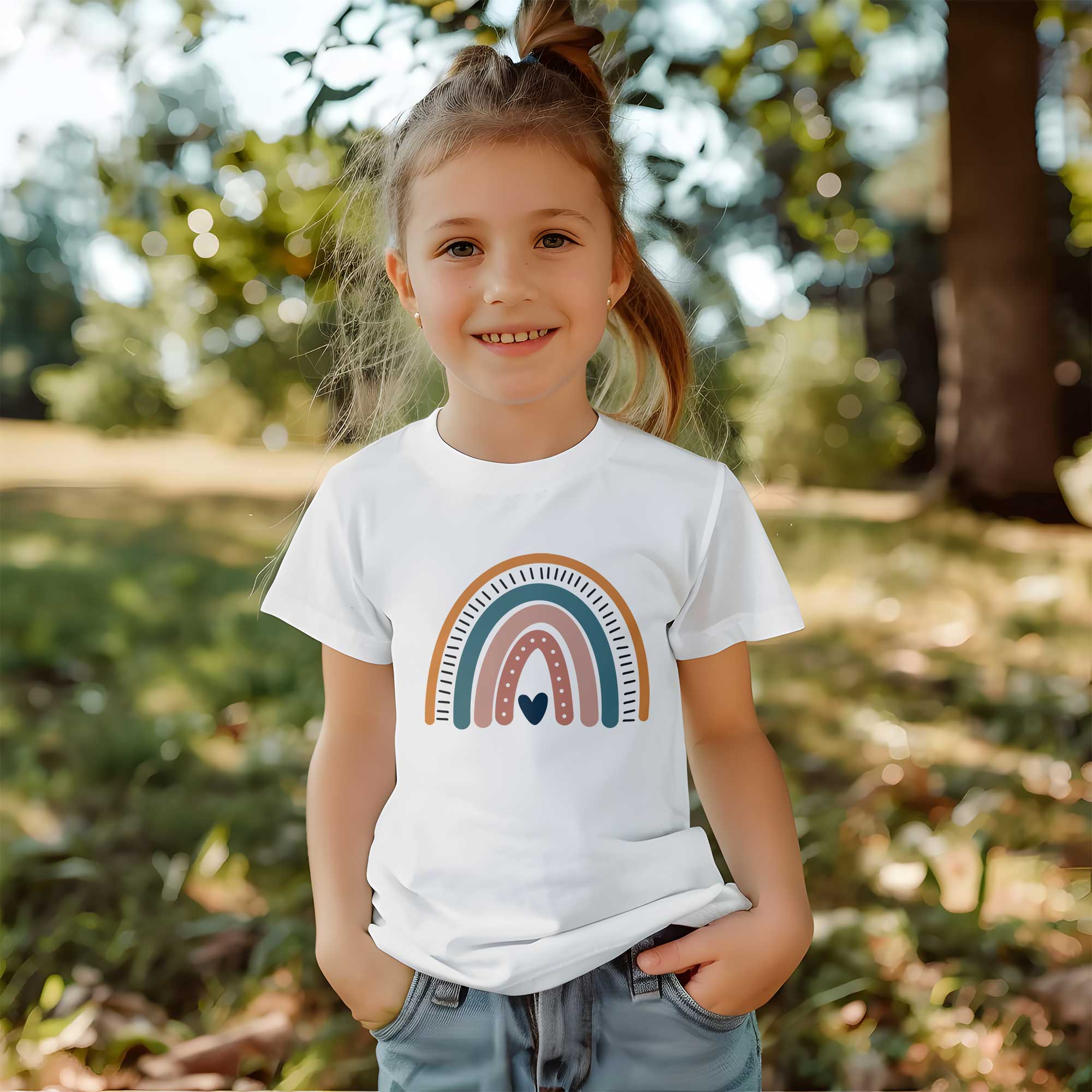 Rainbow 7 - Boho Rainbow - Kleding Transfer
