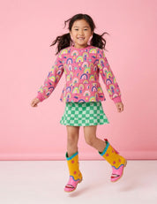 Rainbow Rush Coral Crush | French Terry | 170 cm breed