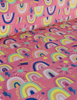 Rainbow Rush Coral Crush | French Terry | 170 cm breed