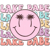 Lake Babe Smiley - Groovy Summer Kleding Transfer