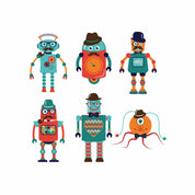 Retro Robots -  Fabric Frenzy