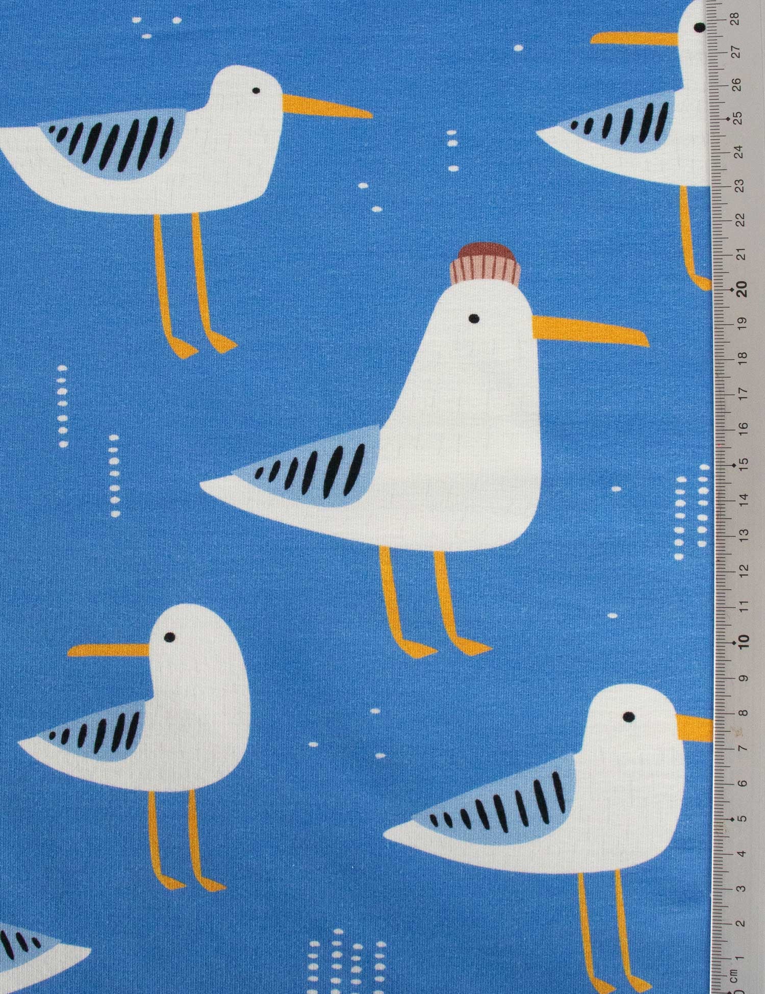 Seaside Squad Bold Blue | French Terry | 170 cm breit