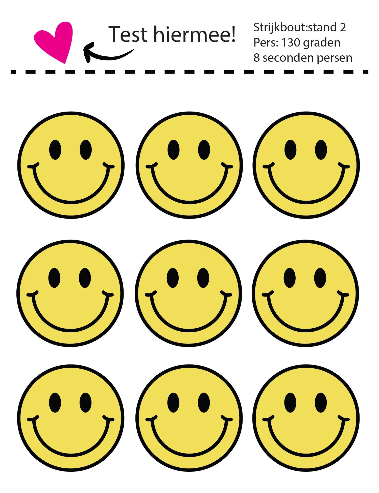 Smiley Sunny Buzz Yellow | Strijklabels